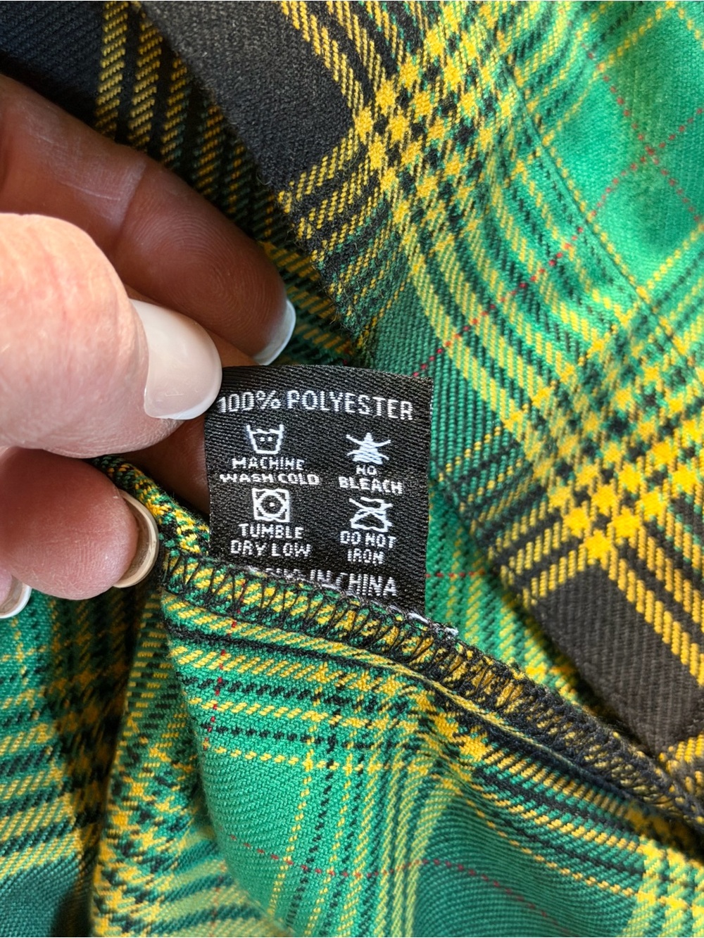 DIXXON Men's Limited Edition Cool Runnings Green and Yellow Plaid Flannel Shirt - Picture 6 of 8